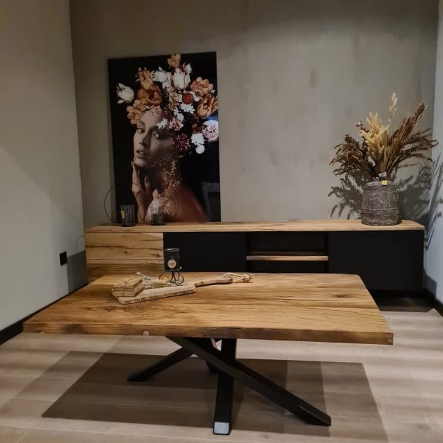 oud eiken salontafel arya | woodchoice