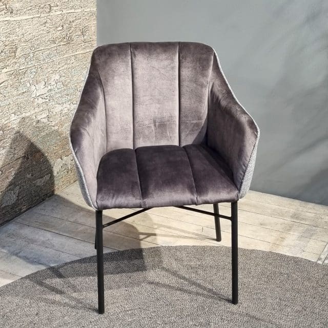 Eetkamerstoel Velvet Malaga Rhea